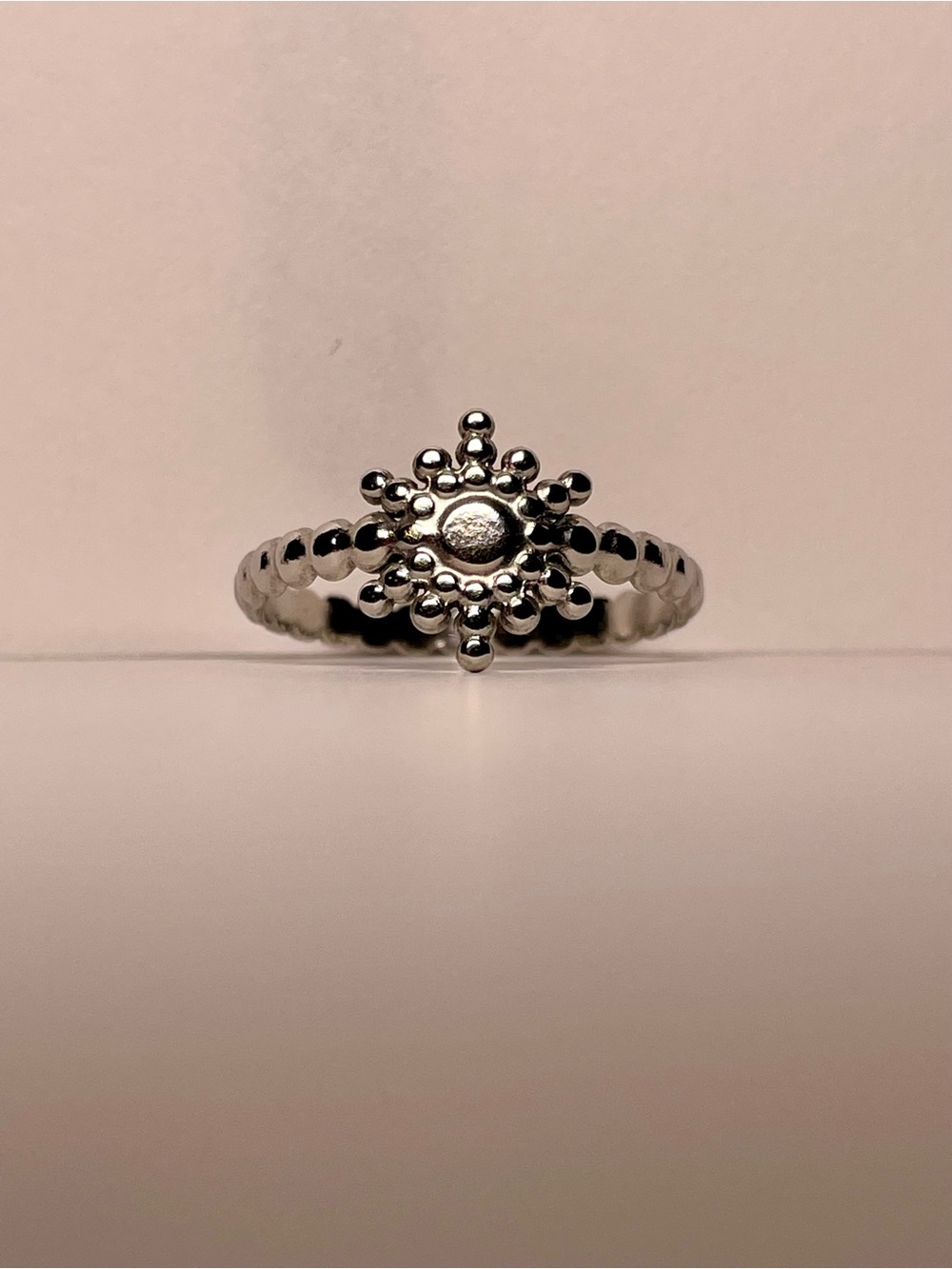 Silver Sunburst Ring